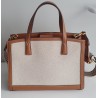 Tory Burch Tote Bag Textilgewebe Canvas in einem hellen Naturton
