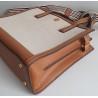 Tory Burch Tote Bag Textilgewebe Canvas in einem hellen Naturton