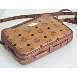 MCM Vintage Crossbody Tasche Cognac Canvas
