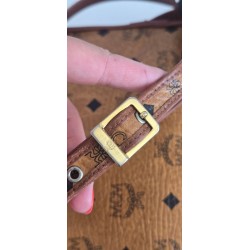 MCM Vintage Crossbody Tasche Cognac Canvas