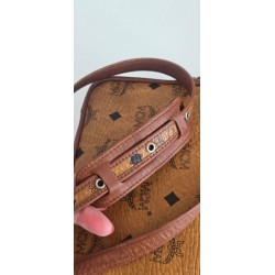 MCM Vintage Crossbody Tasche Cognac Canvas