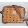 MCM Vintage Crossbody Tasche Cognac Canvas
