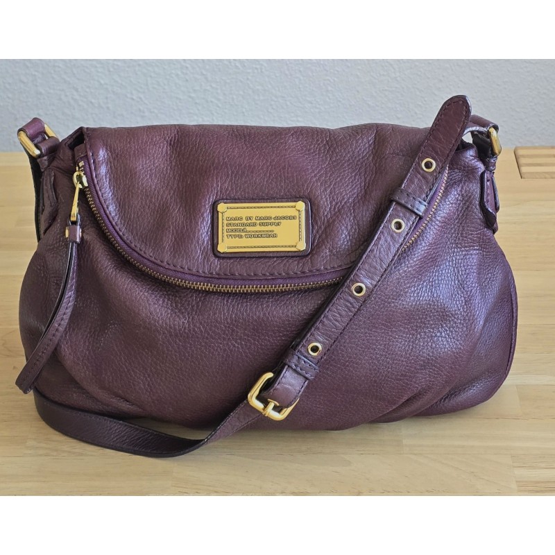 Marc By Marc Jacobs Natasha Medium Violet Leder