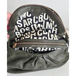 Marc By Marc Jacobs Natasha Medium Dunkelolivgrün Leder