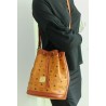 MCM Beuteltasche Medium Cognac Canvas