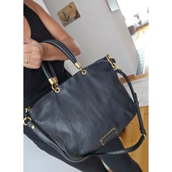 Marc Jacobs Henkel/Umhängetasche Softleder Schwarz