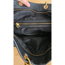 Marc Jacobs Henkel/Umhängetasche Softleder Schwarz