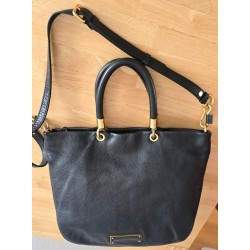 Marc Jacobs Henkel/Umhängetasche Softleder Schwarz