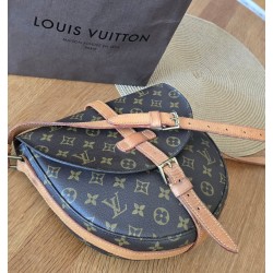 Louis Vuitton Chantilly GM Monogram Canvas  Umhängetasche Leder Braun