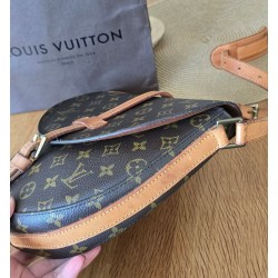 Louis Vuitton Chantilly GM Monogram Canvas  Umhängetasche Leder Braun