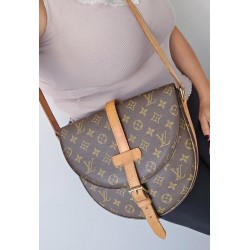 Louis Vuitton Chantilly GM Monogram Canvas  Umhängetasche Leder Braun