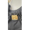 Marc Jacobs Henkel/Schultertasche Softleder anthrazit Glitzer/Schwarz