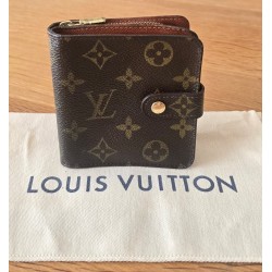 Louis Vuitton Portemonnaie Compact Zipped Canvas.