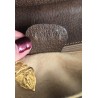 Gucci Vintage Clutch/Schulter Tasche Leder Braun
