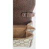 Gucci Vintage Clutch/Schulter Tasche Leder Braun