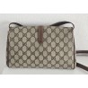 Gucci Vintage Clutch/Schulter Tasche Leder Braun