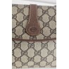 Gucci Vintage Clutch/Schulter Tasche Leder Braun