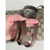 Gucci Vintage Clutch/Schulter Tasche Leder Braun