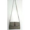 Gucci Vintage Clutch/Schulter Tasche Leder Braun