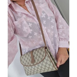 Gucci Vintage Clutch/Schulter Tasche Leder Braun