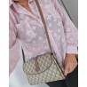 Gucci Vintage Clutch/Schulter Tasche Leder Braun
