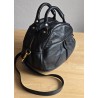 Marc By Marc Jacobs Henkel/Crossbody Tasche Softleder Rundform Schwarz