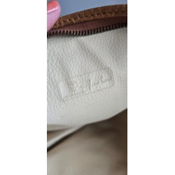 Mcm Nécessaire Poche Toilette Medium Heritage Cognac Canvas.
