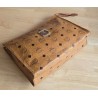 Mcm Nécessaire Poche Toilette Medium Heritage Cognac Canvas.