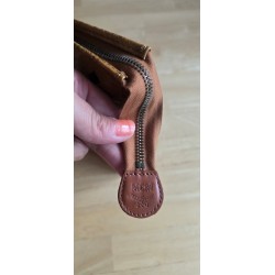Mcm Nécessaire Poche Toilette Medium Heritage Cognac Canvas.