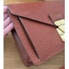 Louis Vuitton Epi Sellier Dragonne Clutch Epi Leder Cognac M52618