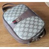 Gucci Vintage Clutch/Crossbody Tasche Oval Leder Braun