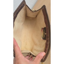 Gucci Vintage Clutch/Crossbody Tasche Leder Braun