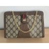 Gucci Vintage Clutch/Crossbody Tasche Leder Braun