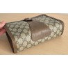Gucci Vintage Clutch/Crossbody Tasche Leder Braun