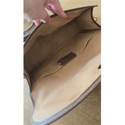 Gucci Vintage Clutch/Crossbody Tasche Leder Braun