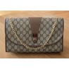 Gucci Vintage Clutch/Crossbody Tasche Leder Braun