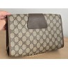 Gucci Vintage Clutch/Schultertasche Tasche Leder Braun