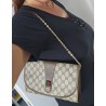 Gucci Vintage Clutch/Schultertasche Tasche Leder Braun