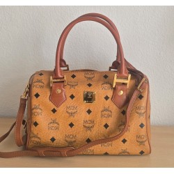 MCM Speedy Boston 25 Heritage Cognac