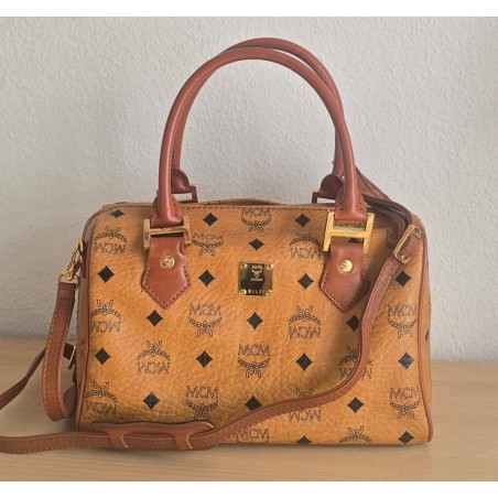 MCM Speedy Boston 25 Heritage Cognac