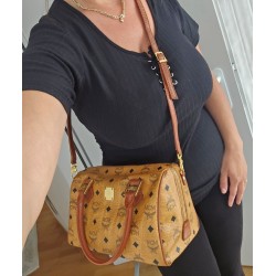 MCM Speedy Boston 25 Heritage Cognac
