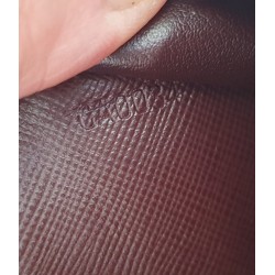 Louis Vuitton Sarah Portemonnaie Textil (Denim) rosa/rot