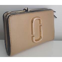 Marc By Marc Jacobs Snapshot Portemonnaie Beige-Grün
