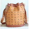 MCM Beuteltasche Medium Cognac Canvas