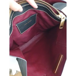 Marc Jacobs Leder Cadena Padlock Tote Bag Handtasche Schultertasche Schwarz