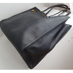 Marc Jacobs Leder Cadena Padlock Tote Bag Handtasche Schultertasche Schwarz