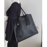 Marc Jacobs Leder Cadena Padlock Tote Bag Handtasche Schultertasche Schwarz