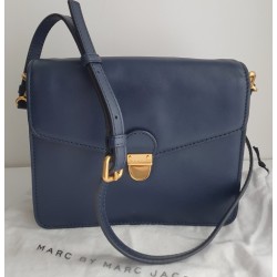 Marc By Marc Jacobs Crossbody Navy-Blau Leder Tasche