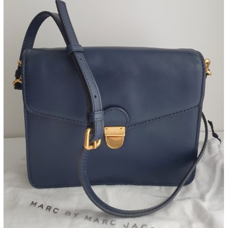 Marc By Marc Jacobs Crossbody Navy-Blau Leder Tasche