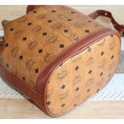 MCM Beuteltasche Medium Cognac Canvas